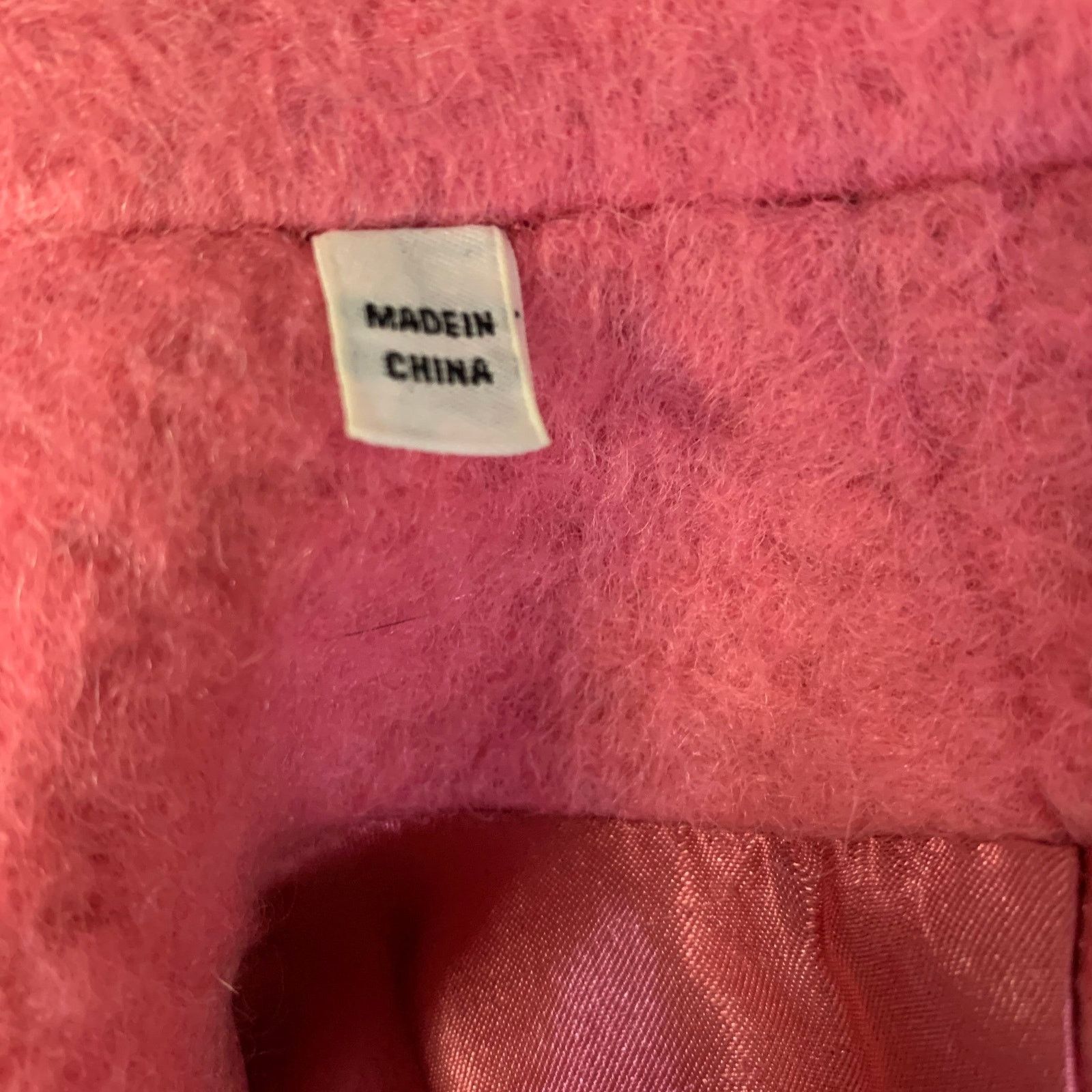 Emporio Armani EMPORIO ARMANI XS Pink Wool Poly Textured Notch Lapel Coat Size XS / US 0-2 / IT 36-38 - 5 Thumbnail