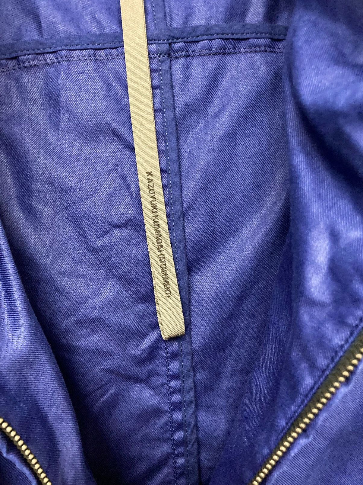 Attachment × Japanese Brand × Kazuyuki Kumagai Attachment KAZUYUKI KUMAGAI Tencel Zip-Up Hoodie ink blue Size US M / EU 48-50 / 2 - 17 Thumbnail