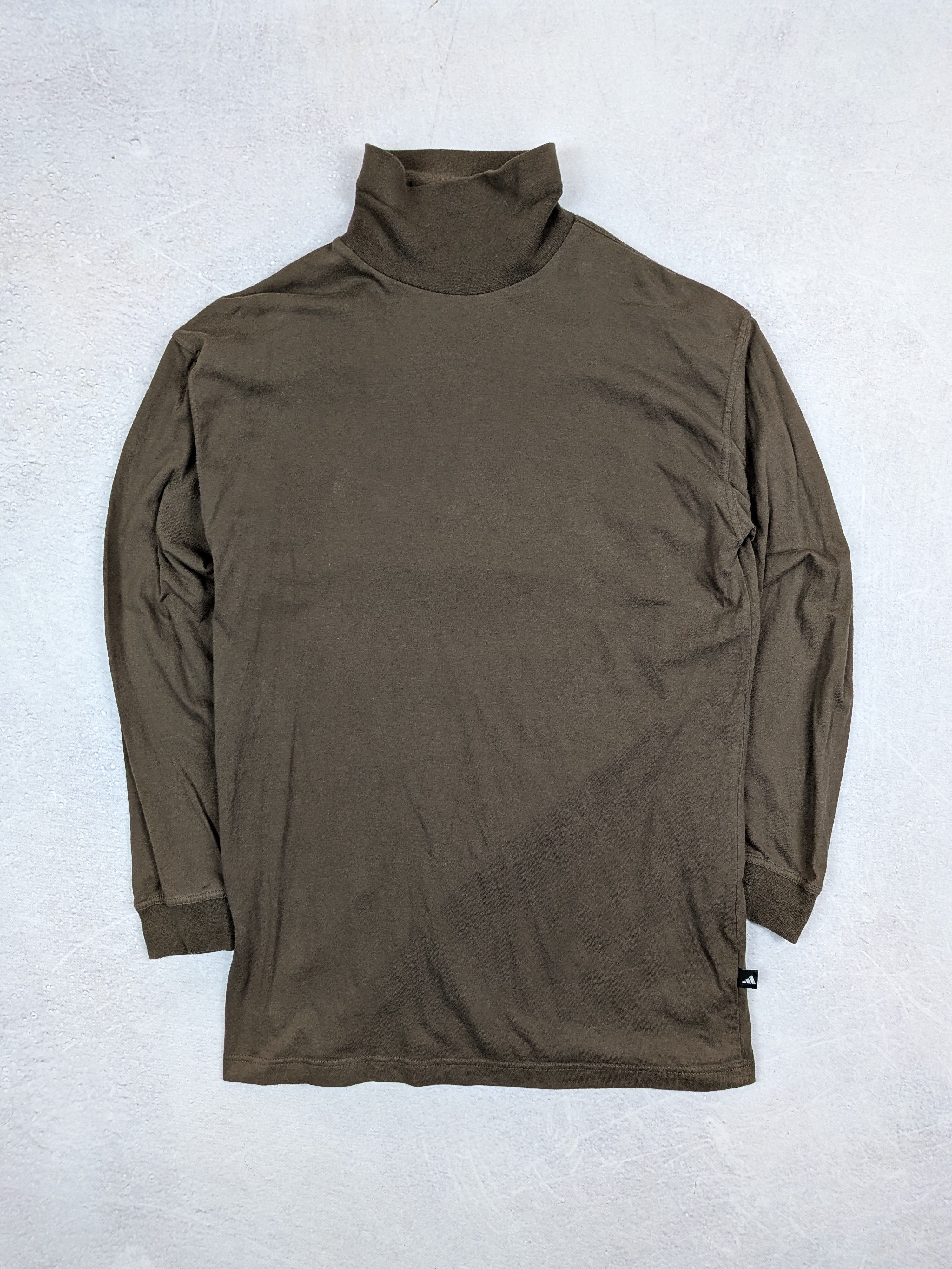 Adidas Vintage Adidas Brown Turtleneck Sweater M L Made in Greece Size US M / EU 48-50 / 2 - 2 Thumbnail