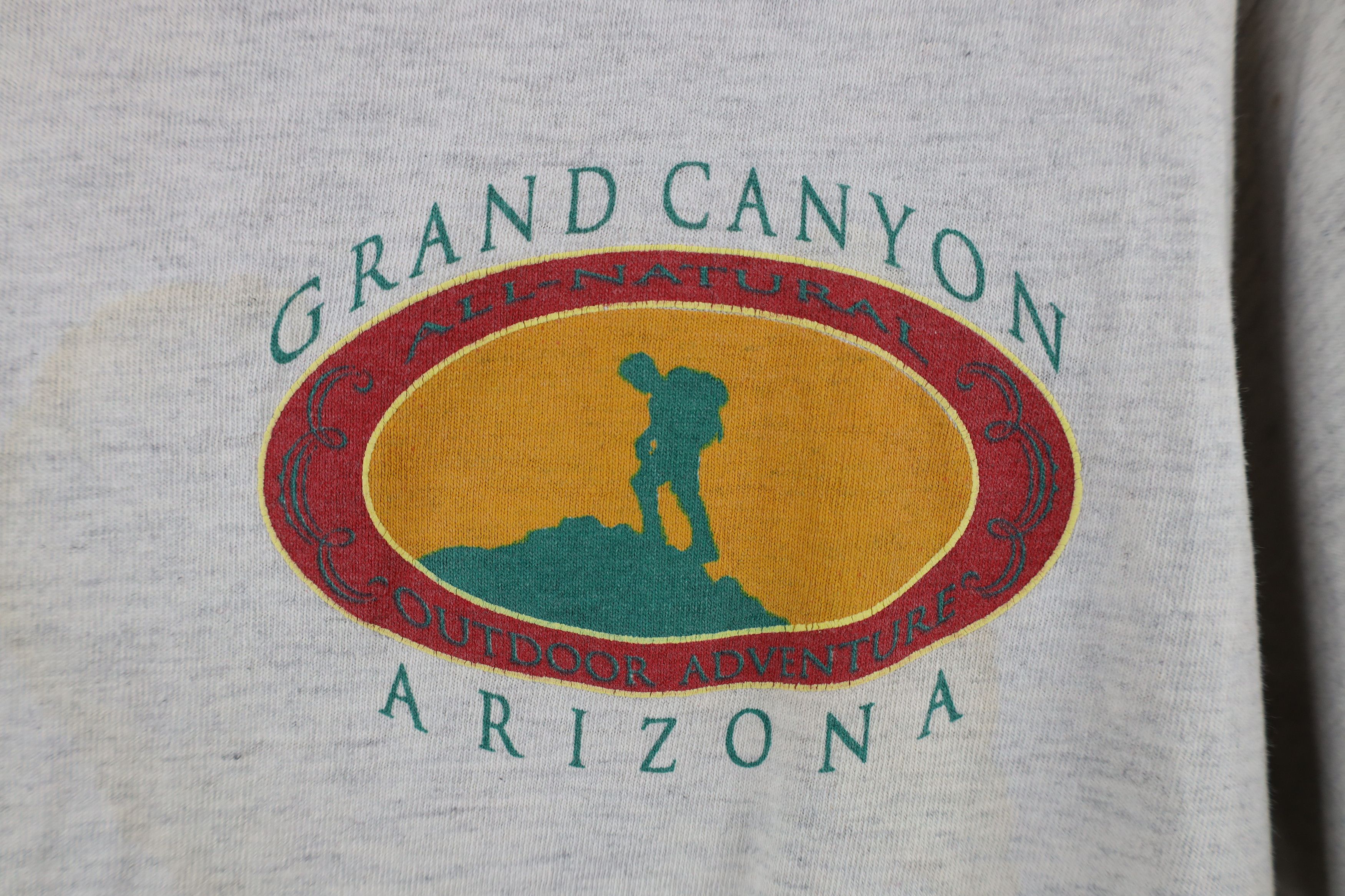 Vintage Vintage 90s Streetwear I Hiked The Grand Canyon T-Shirt Gray Size US XL / EU 56 / 4 - 4 Thumbnail