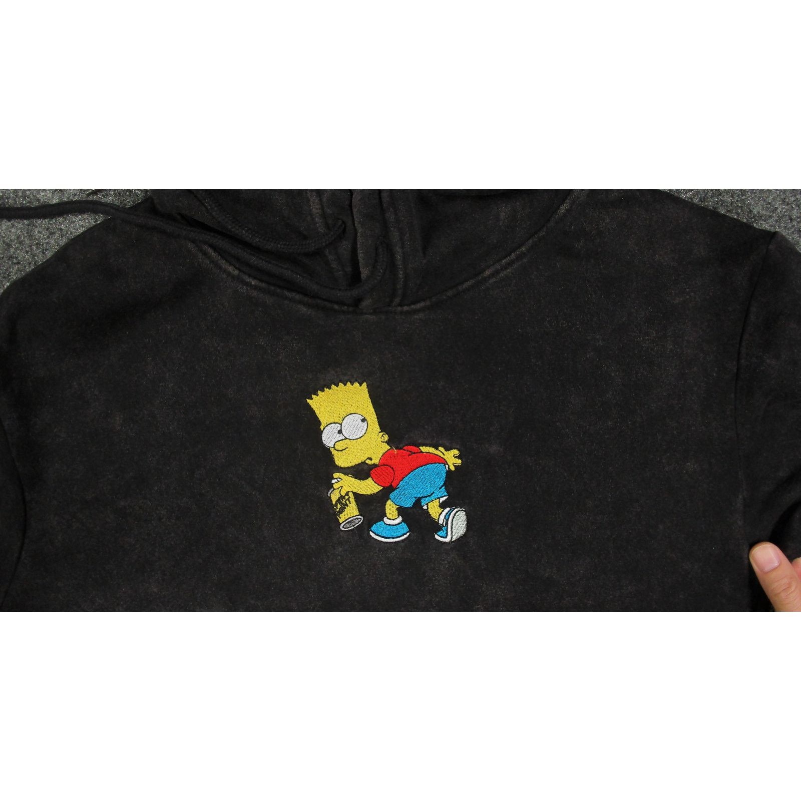 The Simpsons The Simpsons Y2K Bart "I Didn't Do It" Acid Wash Boxy Hoodie Size US S / EU 44-46 / 1 - 11 Thumbnail