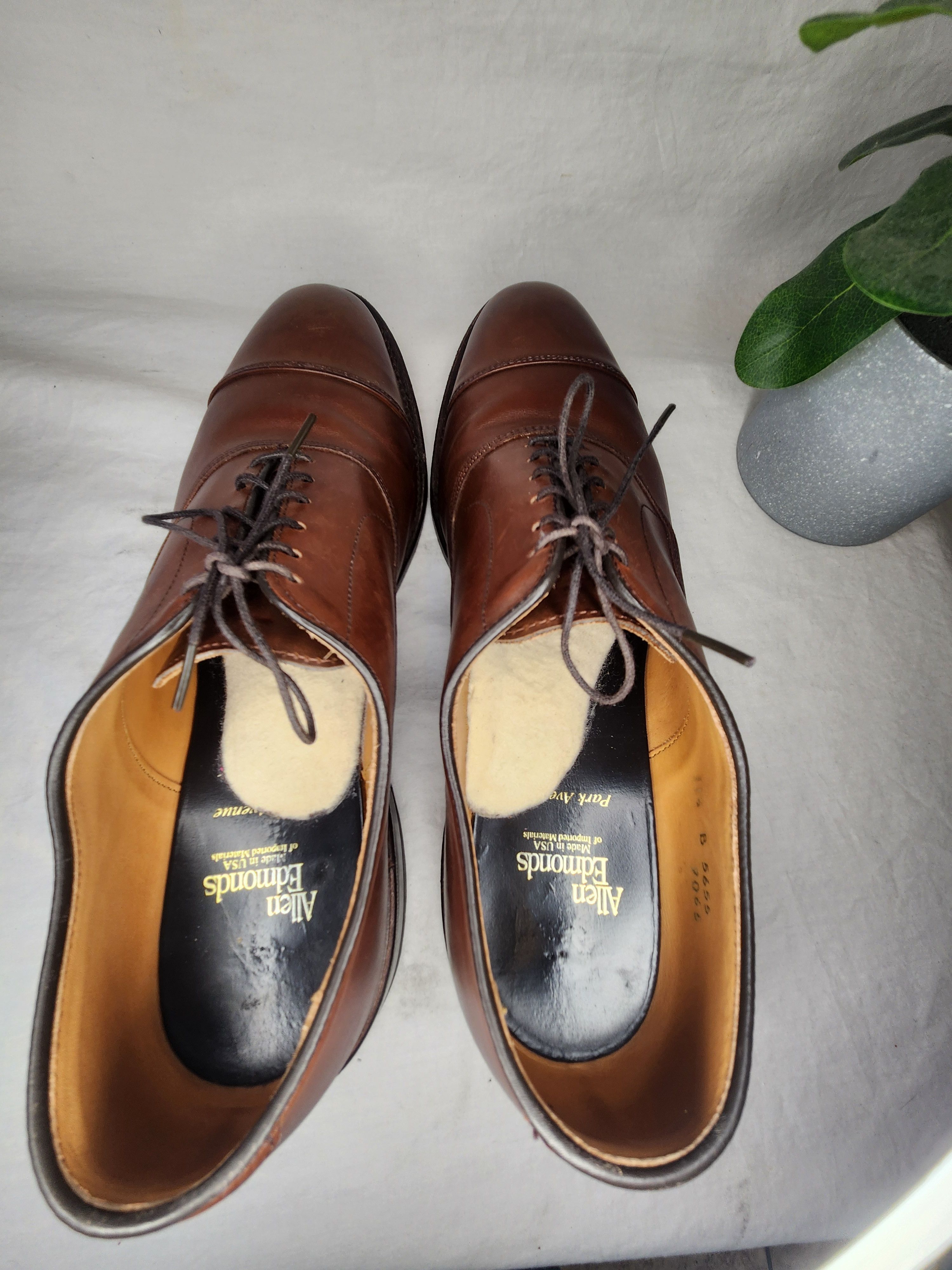 Allen Edmonds PARK AVENUE CAPTOE Size US 11.5 / EU 44-45 - 6 Thumbnail