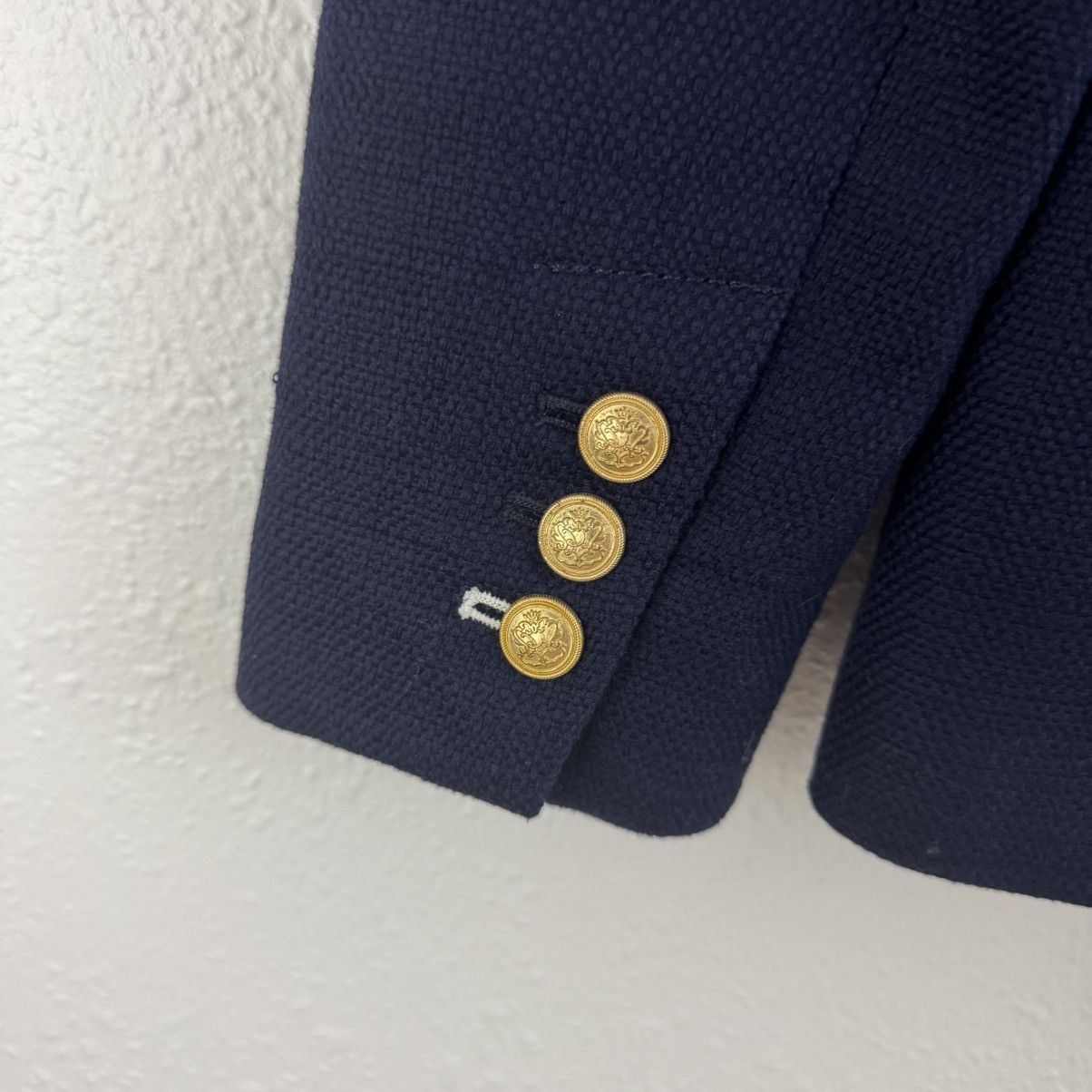 BANANA REPUBLIC Navy Nautical Basketweave Blazer Jacket