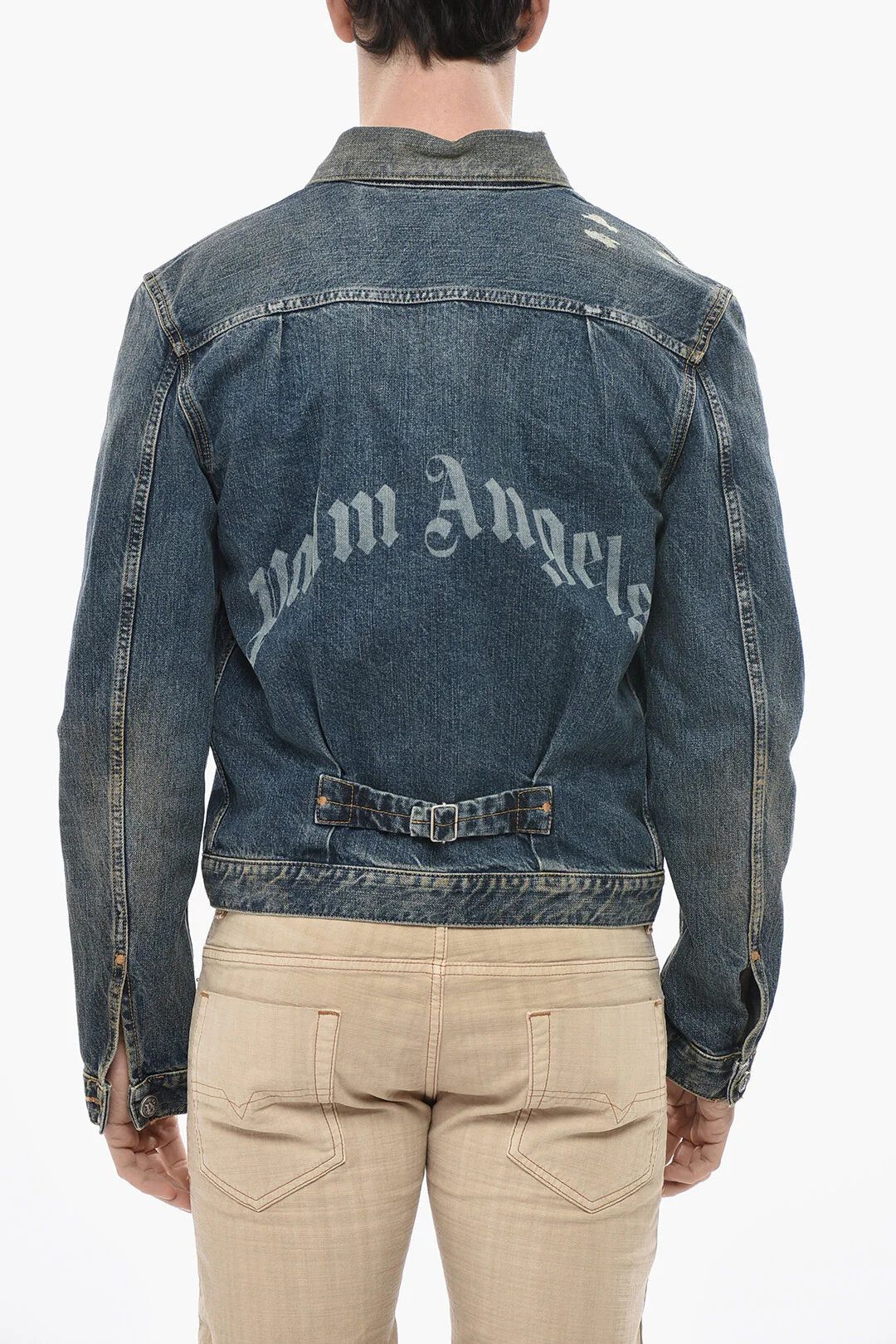 Palm Angels og1mm0326 Denim Jacket in Blue Size US L / EU 52-54 / 3 - 2 Thumbnail