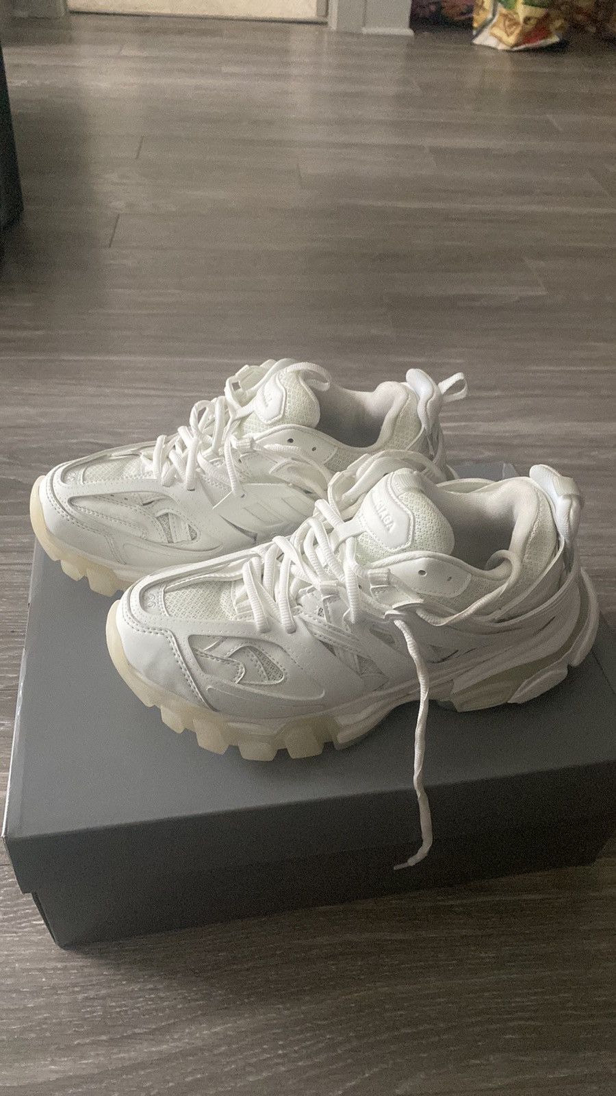 image of Balenciaga Track White/neon (Glow In The Dark) Shoes, Women's (Size 9)