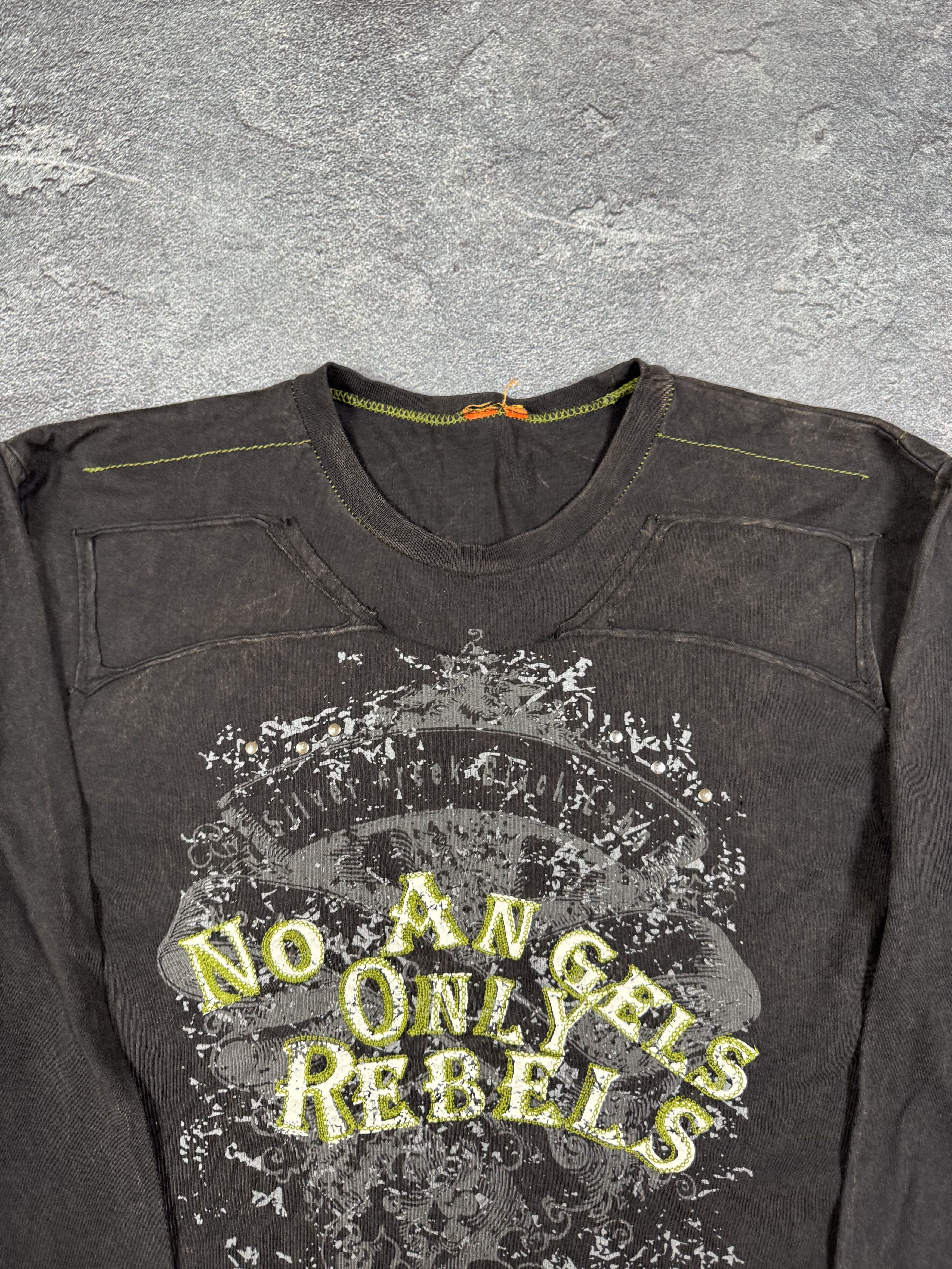 If Six Was Nine Y2K Faded 2000s Long Sleeve Shirt Avant Garde Opium Size US XL / EU 56 / 4 - 5 Thumbnail