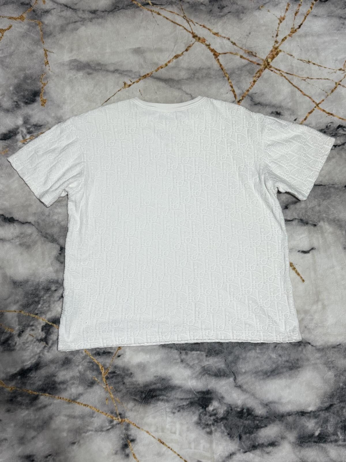 Christian Dior Monsieur Dior Terry Cloth ‘Towel’ Tee White - S Size US S / EU 44-46 / 1 - 4 Thumbnail