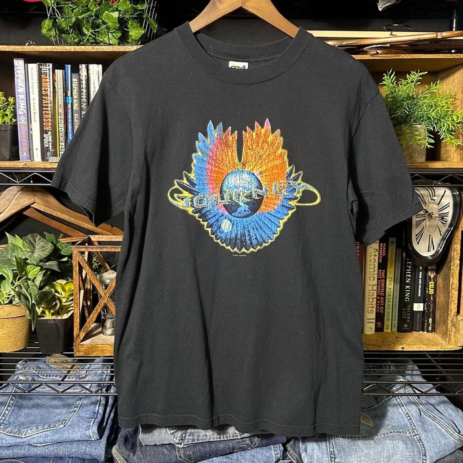Anvil Vintage Y2K Journey Band Tee Black Band Shirt Medium Shirt Size US M / EU 48-50 / 2 - 1 Thumbnail