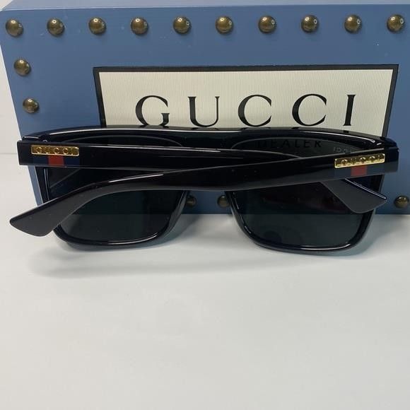 Gucci 💯 - Authentic- New-GUCCI Grey /Black Browline Men's Sunglas Size ONE SIZE - 5 Thumbnail