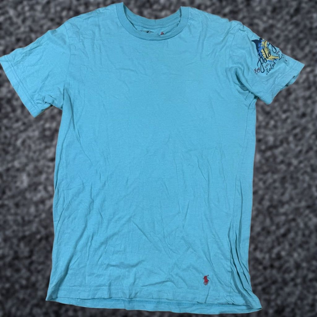 Ralph Lauren Ralph Lauren Polo T Shirt Mens S Short Sleeve Fish Marlin Green Green Mens S Short Sleeve Fish Polo Ralph Lauren T Shirt Size US S / EU 44-46 / 1 - 1 Thumbnail