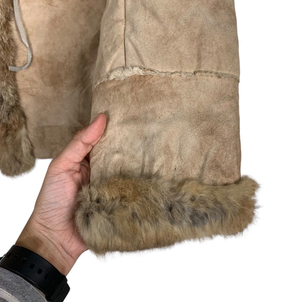 Vintage GRACE CONTINENTAL Rabbit Fur Sherpa Jacket #0218-C10 Size XS / US 0-2 / IT 36-38 - 13 Thumbnail