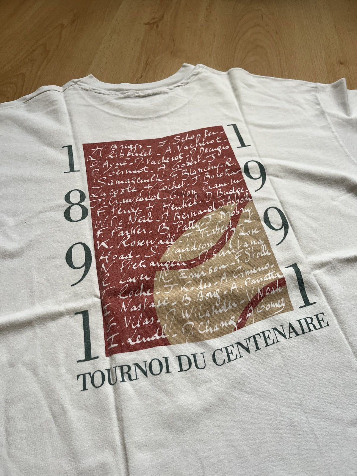 Hanes × Vintage Roland Garros 1991 vintage tee Size US XL / EU 56 / 4 - 5 Thumbnail