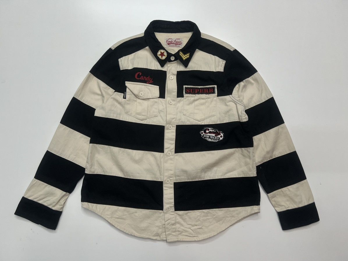 Vintage VINTAGE UNION MADE CANDY STRIPPPER SHIRT Size US M / EU 48-50 / 2 - 1 Thumbnail