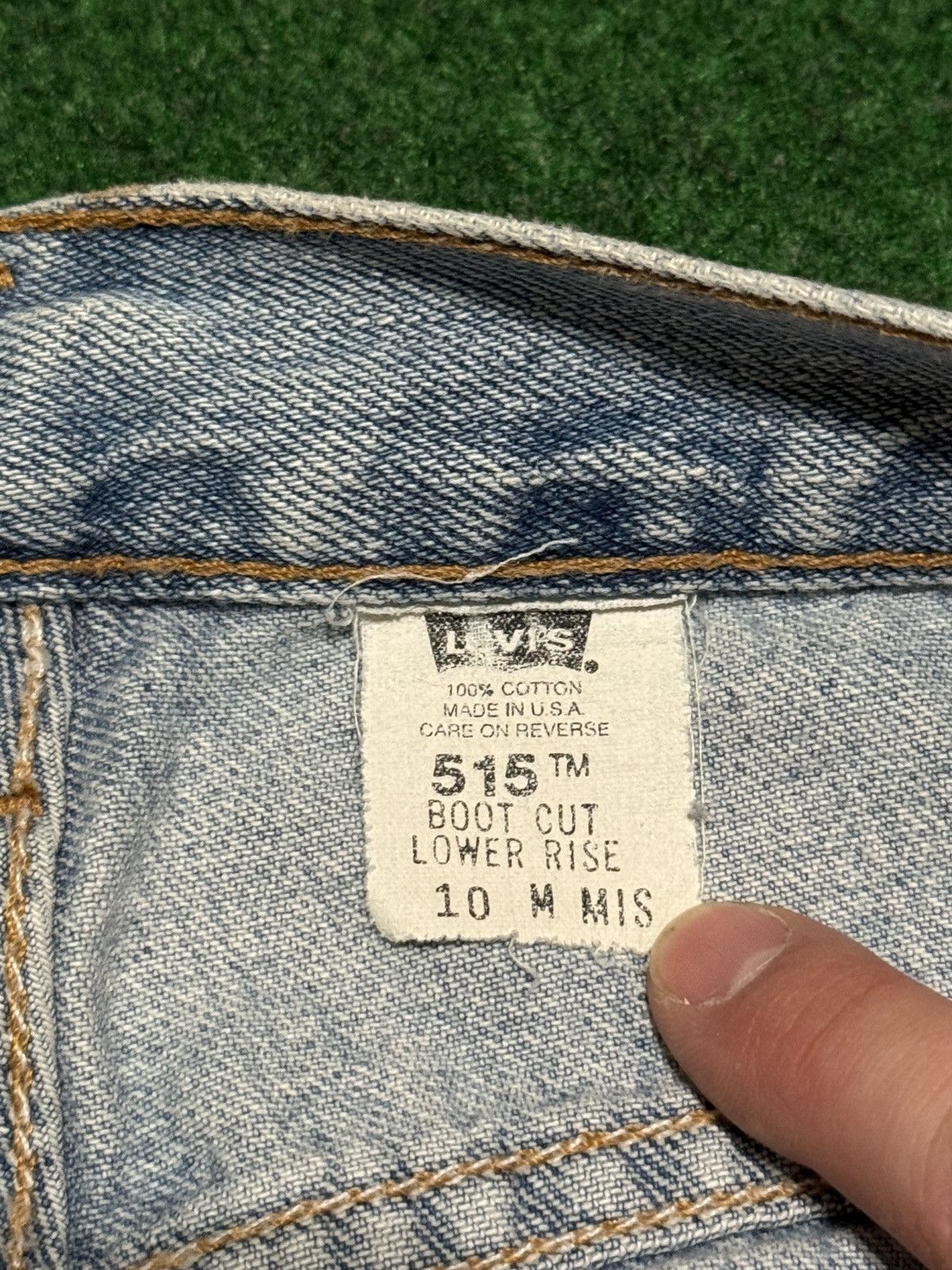 Levi's Vintage Clothing Levis 515 Bootcut Low Rise 10 30x30 Light Wash Y2K Jeans Size 30" / US 8 / IT 44 - 4 Thumbnail