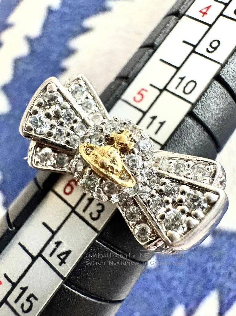 Vivienne Westwood Vivienne Westwood size XS Vintage Saturn Ring with Bow Knot Size ONE SIZE - 3 Thumbnail