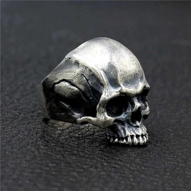 Jewelry Rock Skull Ring Size ONE SIZE - 4 Thumbnail