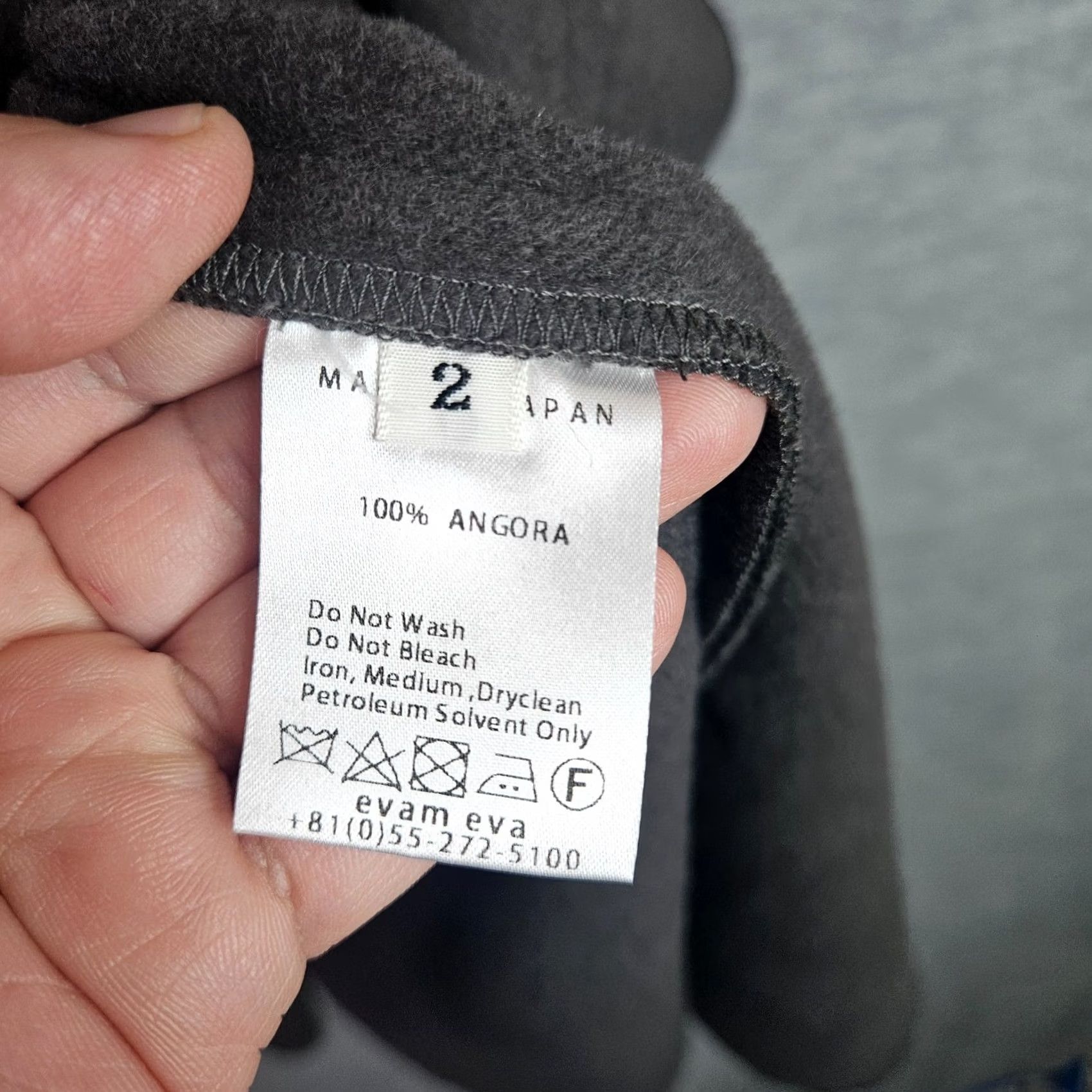 Vintage VINTAGE Evam Eva Jacket Gray Open Front Angora Oversize Coat Women’s Size 2 Regular Long Sleeve Lightweight Solid Zip Thermal Outdoor 90s? Size XS / US 0-2 / IT 36-38 - 5 Thumbnail