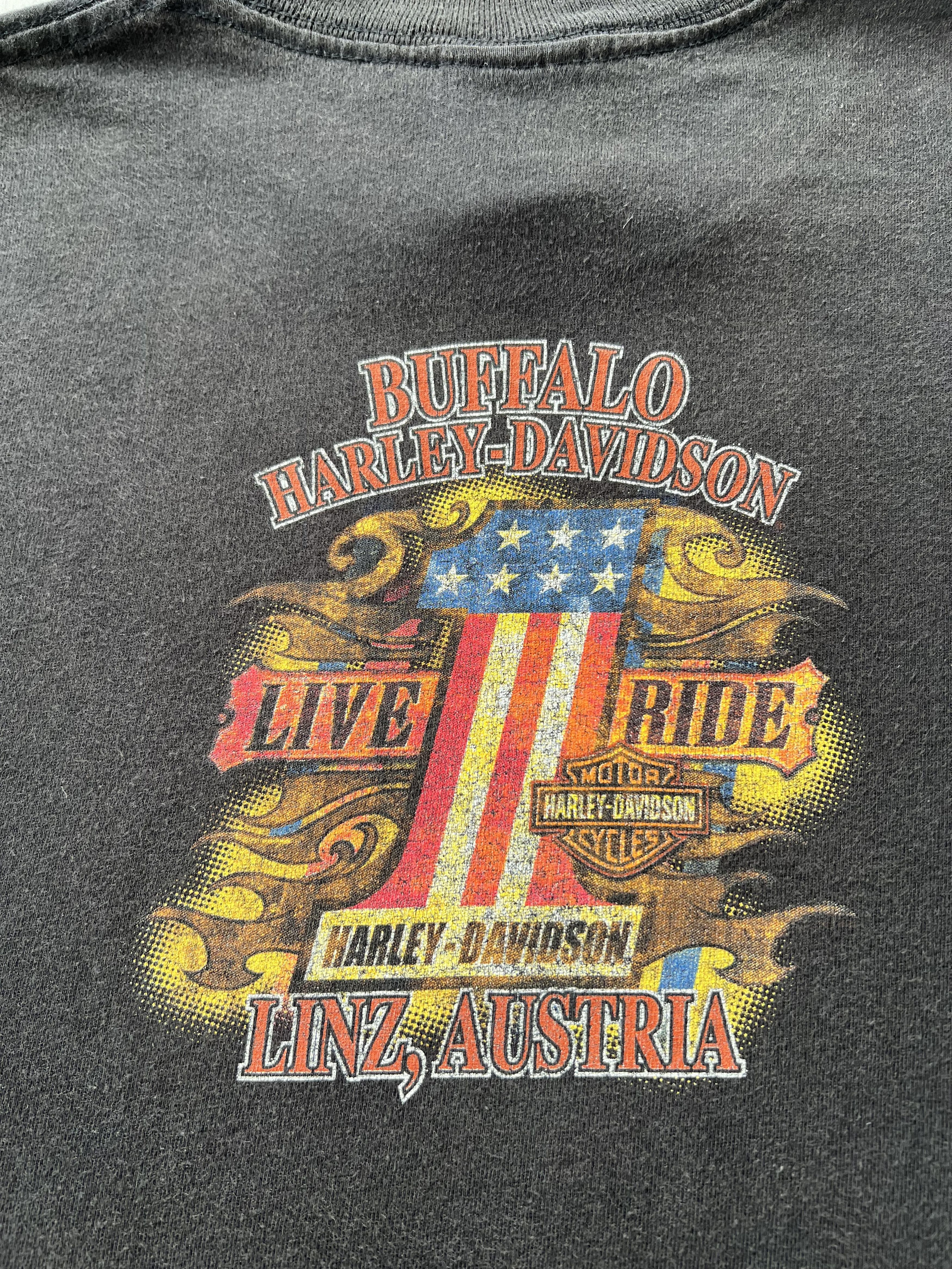 Harley Davidson Vintage 2000s Harley Davidson Joker Clown Austria T-shirt Size US M / EU 48-50 / 2 - 14 Thumbnail