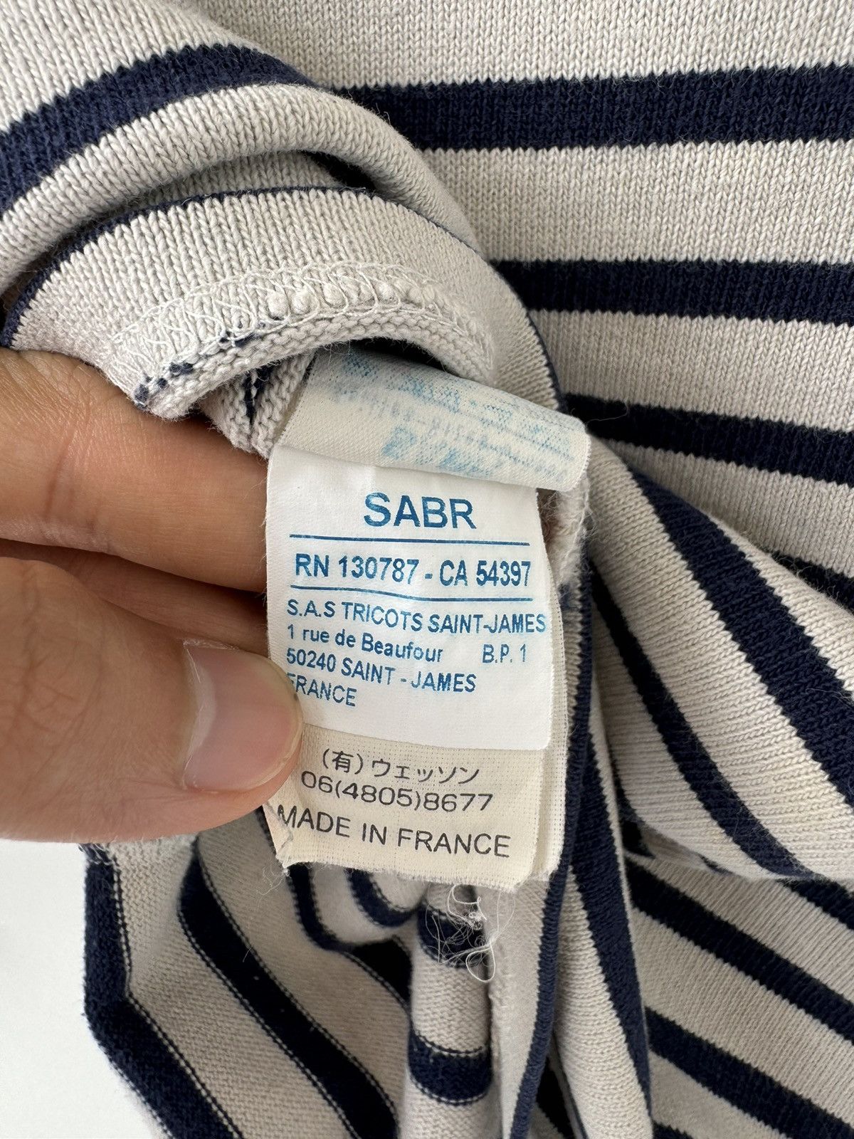Saint James VINTAGE SAINT JAMES BOATNECK STRIPE SHIRT Size US XS / EU 42 / 0 - 8 Thumbnail