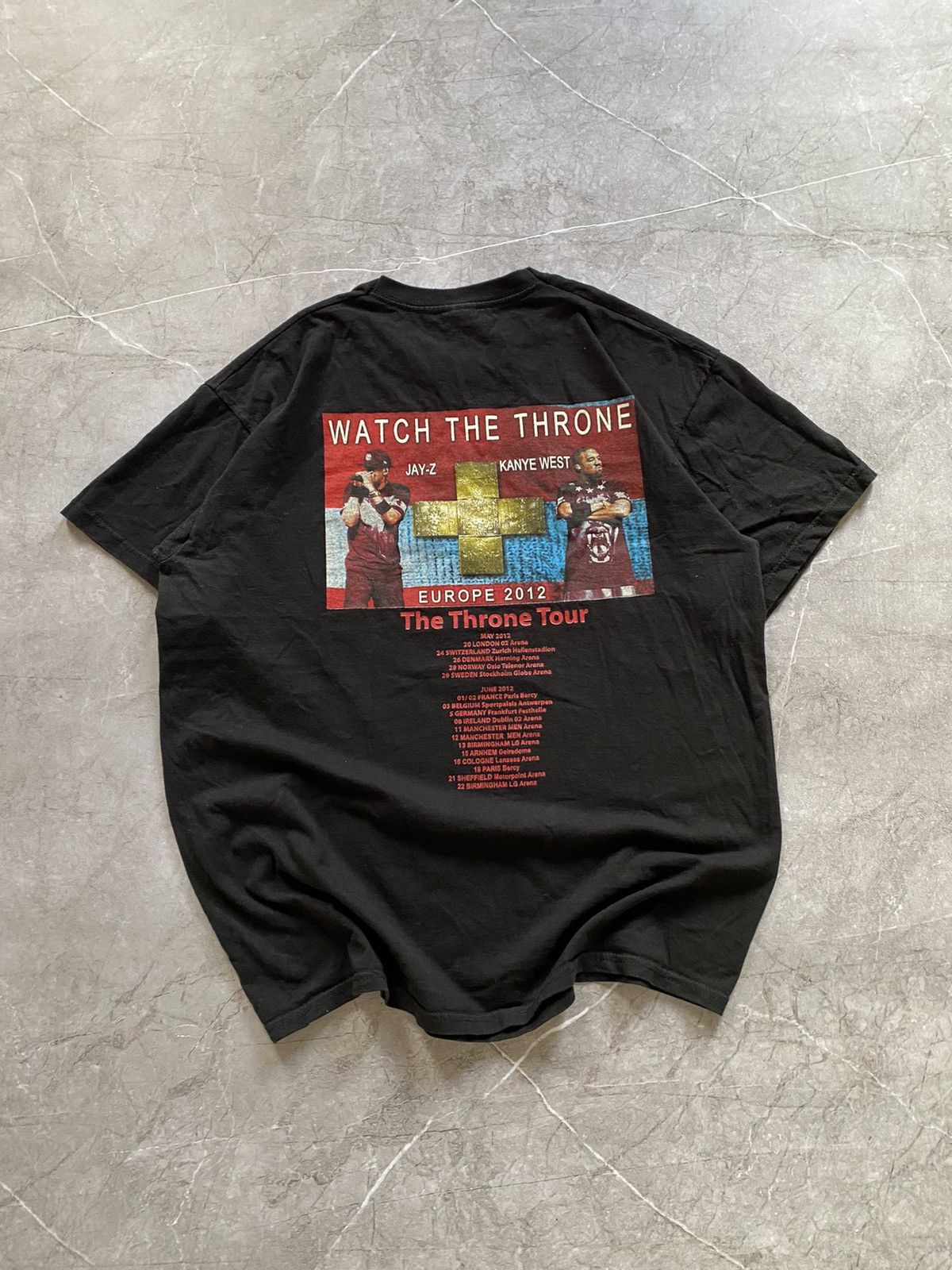 Jay-Z Jay Z & Kanye West Watch The Throne 2012 Europe Tour Shirt Size US M / EU 48-50 / 2 - 4 Thumbnail