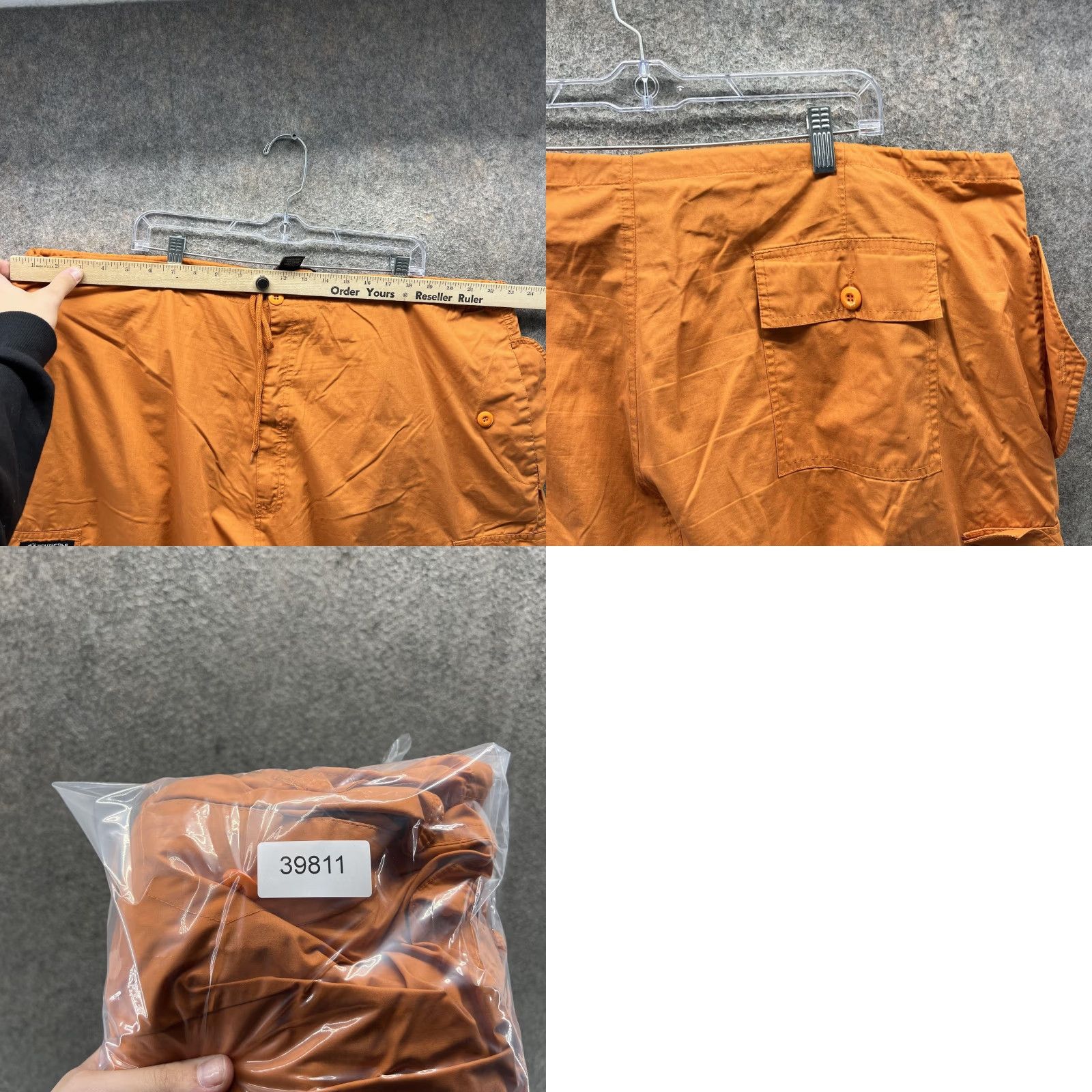 Southpole VINTAGE Southpole Cargo Shorts Mens 2XL Orange 12 Inseam Hip Hop Casual Shorts Reg Men Size US 39 - 8 Thumbnail