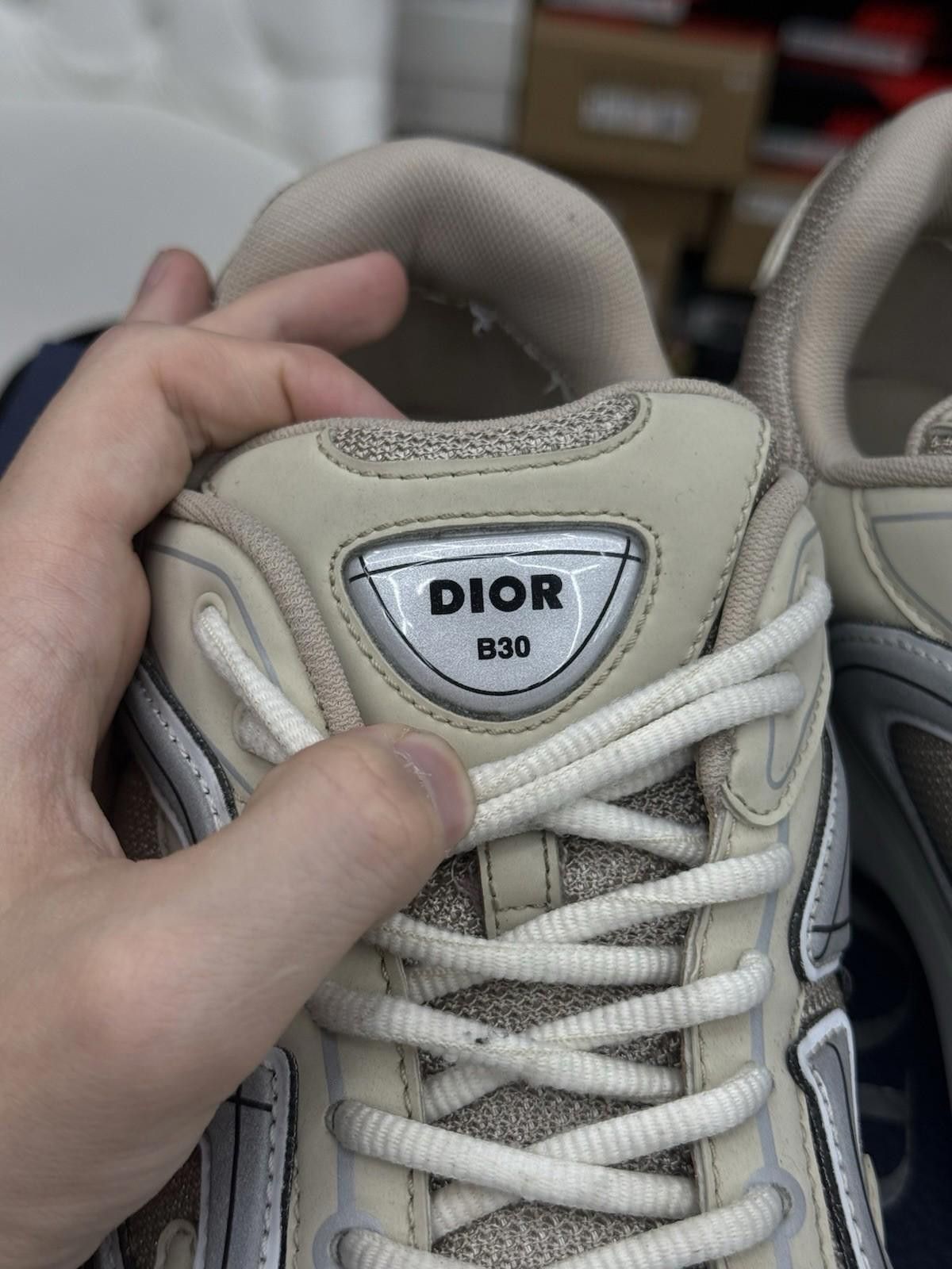 Dior Size 44EU / 11US - Dior B30 Tan Sneakers Retail $1200 Size US 11 / EU 44 - 11 Thumbnail