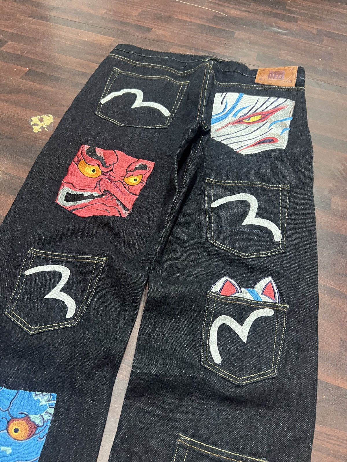 Japanese Brand Crazy rare multipocket Japanese denim ( deadstock) Size US 35 - 3 Thumbnail