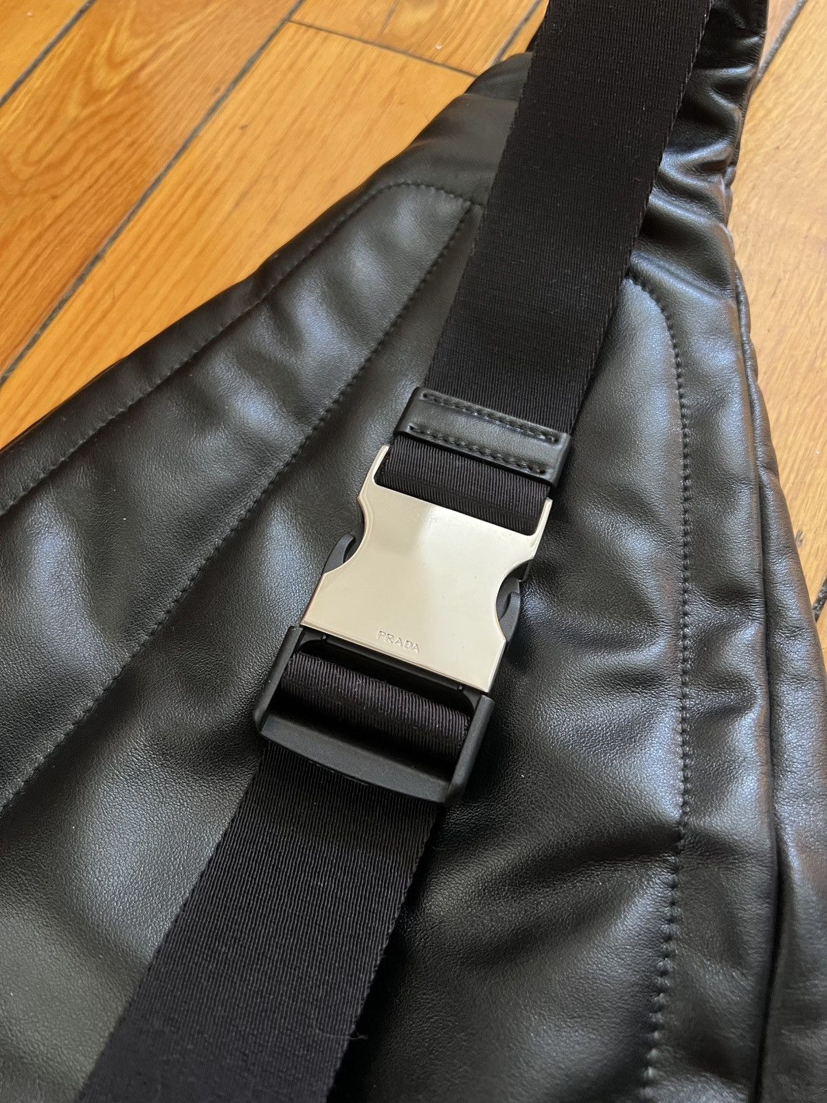 Prada Leather Sling Backpack