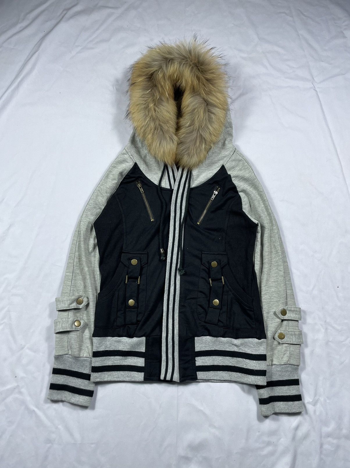 If Six Was Nine × Japanese Brand × Le Grande Bleu (L.G.B.) L.A.GLITTER Faux Fur Hoodie lgb ifsix style Size US S / EU 44-46 / 1 - 1 Thumbnail