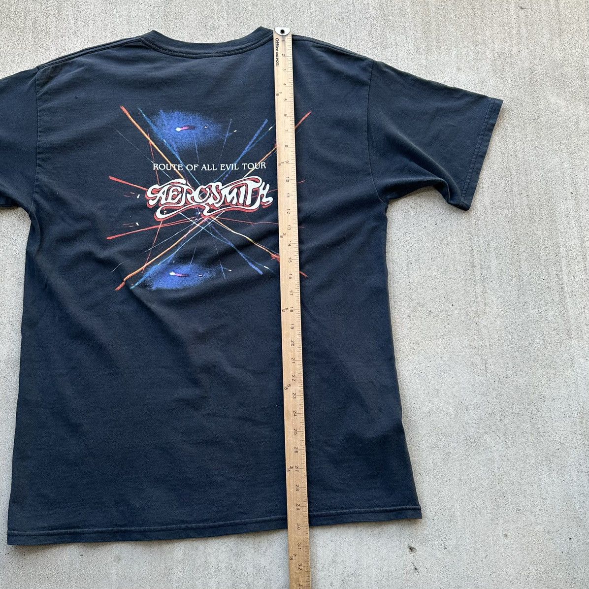 Band Tees Vintage Aerosmith Band Tee Shirt Y2K Route Of All Evil Tour Size US L / EU 52-54 / 3 - 8 Thumbnail