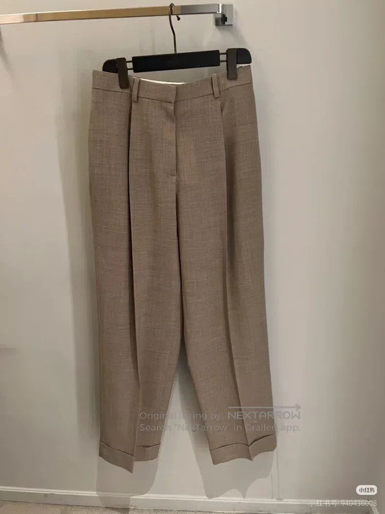 The Row The Row size 2 Brown wool suit pants Size US 30 / EU 46 - 1 Thumbnail