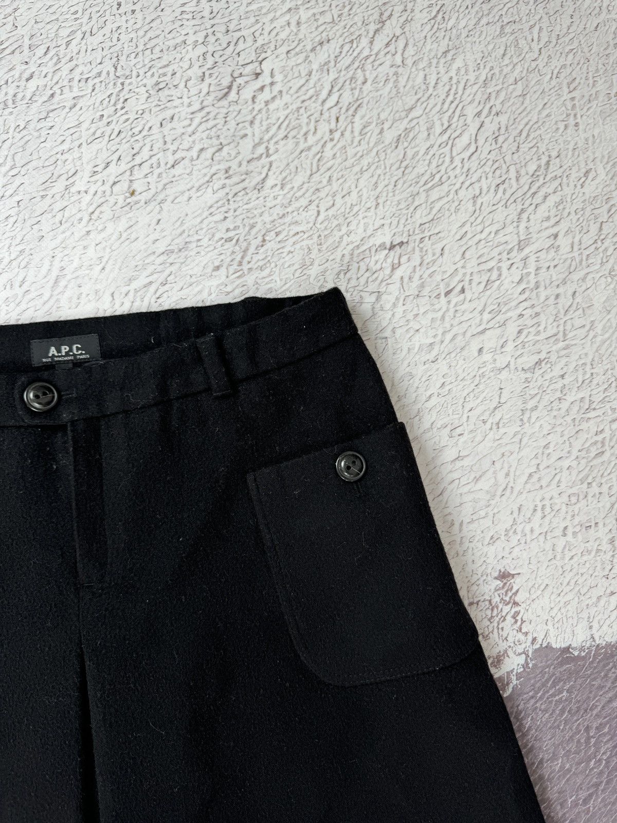 A.P.C. × Japanese Brand A.P.C Rue Madame Paris Japanese market wool skirt size 40 Size 28" / US 6 / IT 42 - 4 Thumbnail