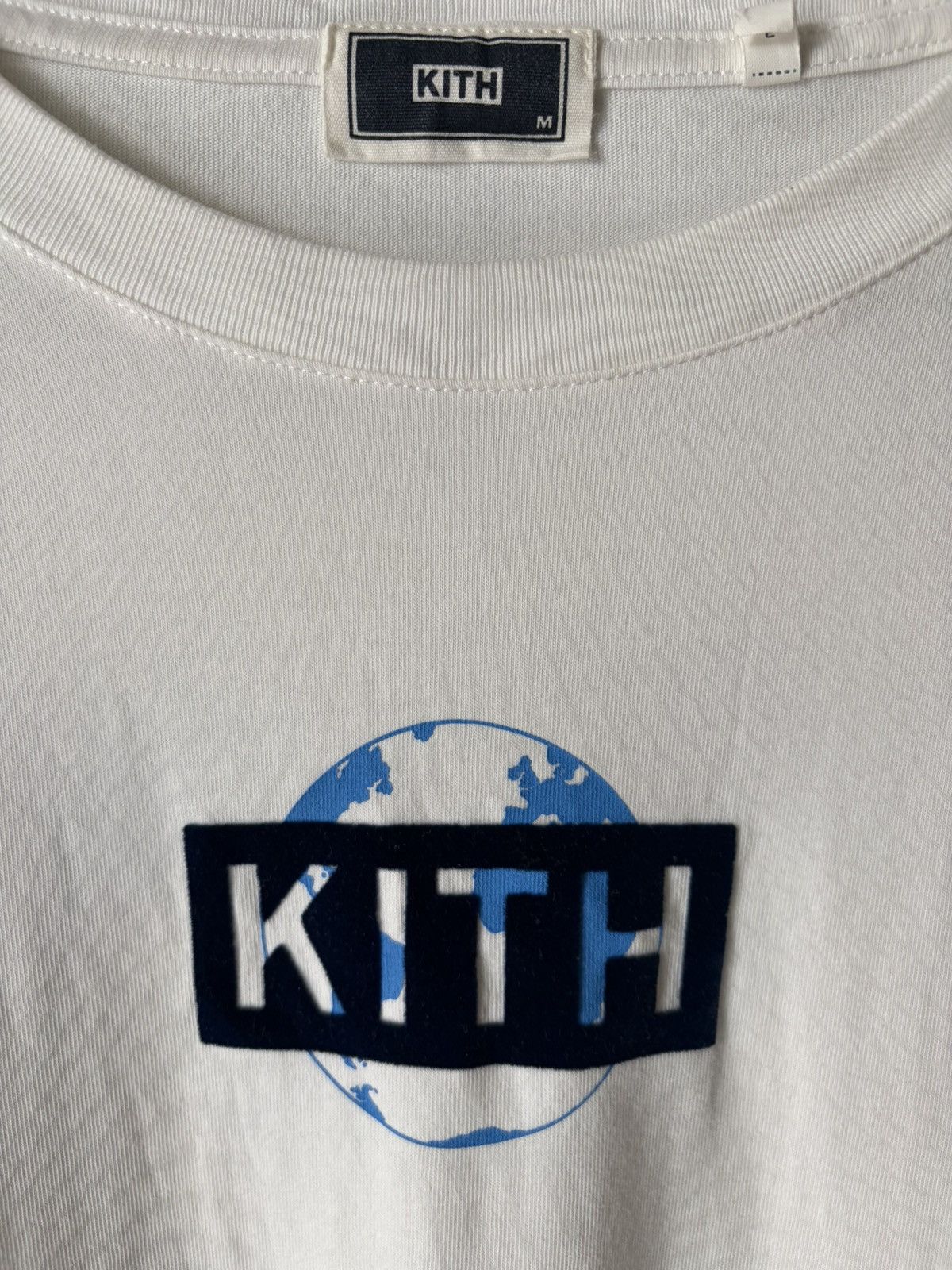 Kith Kith One World L/S White Tee Size US L / EU 52-54 / 3 - 4 Thumbnail