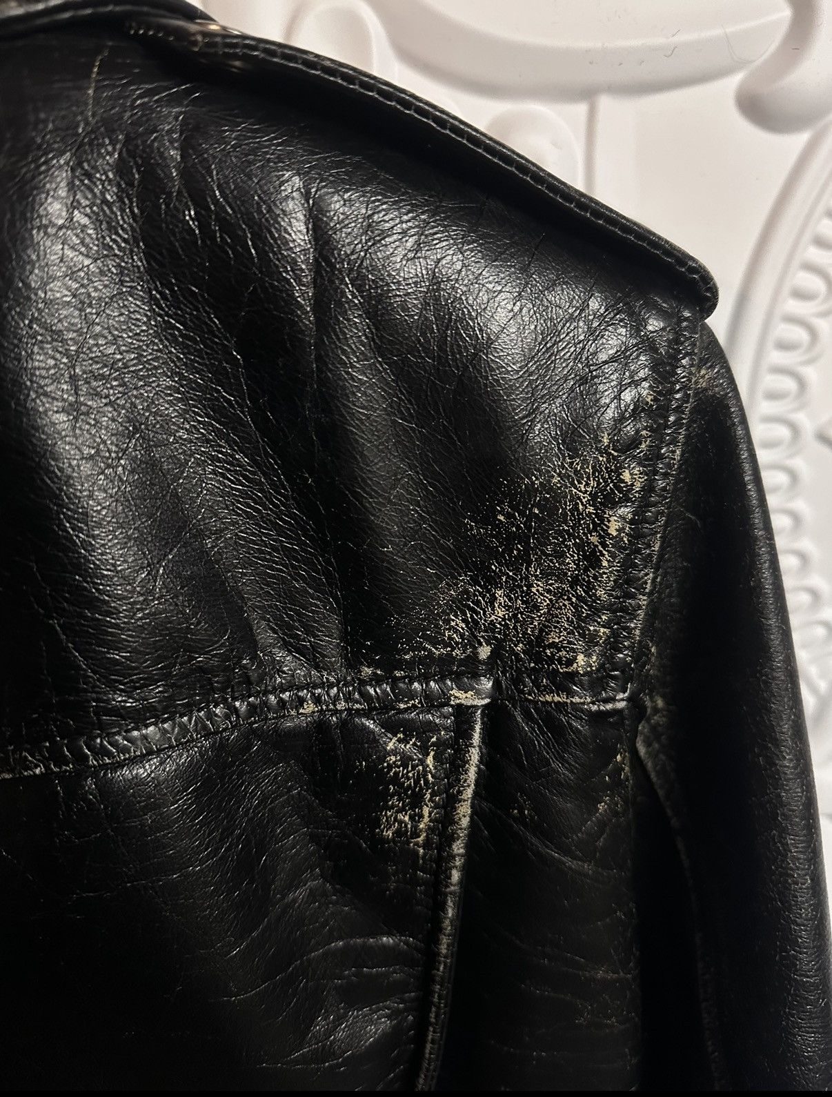 Saint Laurent Paris FW16 Saint Laurent L01 Distressed Biker Jacket Hedi Slimane Size US XS / EU 42 / 0 - 2 Thumbnail