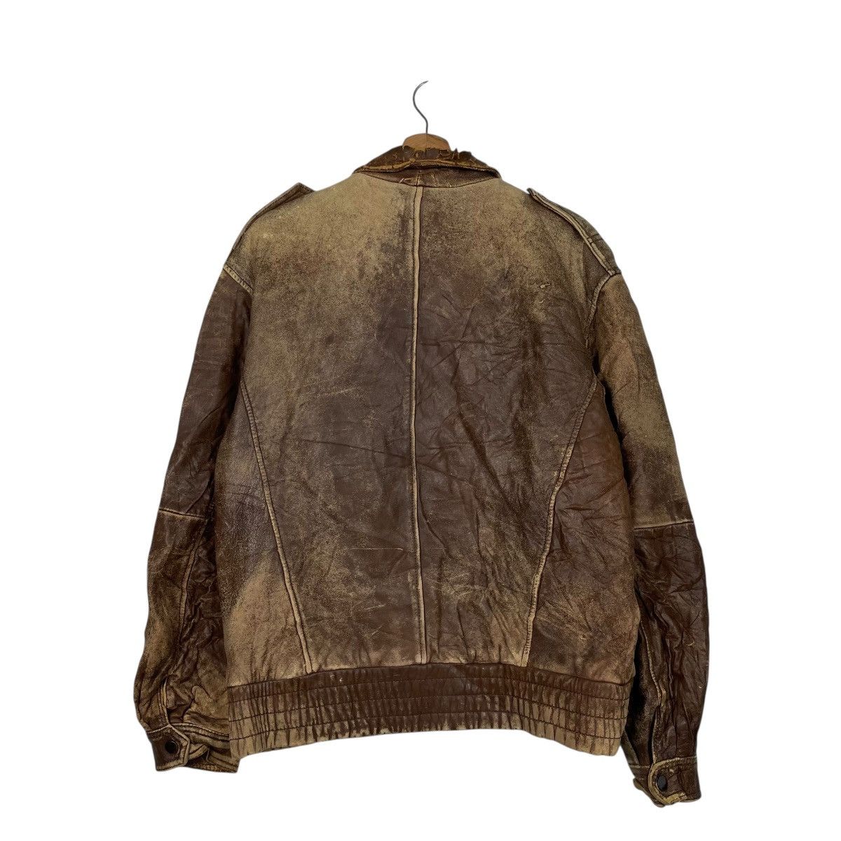 Japanese Brand Japanese Brand Street Life Military Leather Jacket Size US M / EU 48-50 / 2 - 7 Thumbnail