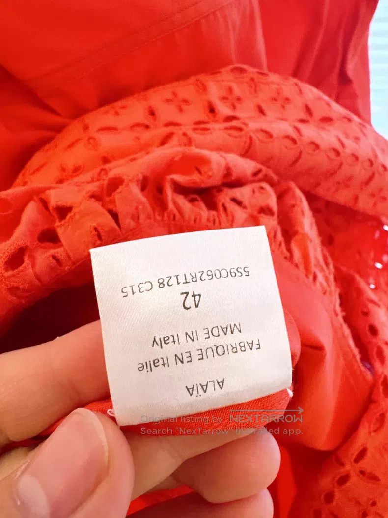 Alaia Alaia Classic Orange Red Skirt Hem Top Size M / US 6-8 / IT 42-44 - 6 Thumbnail