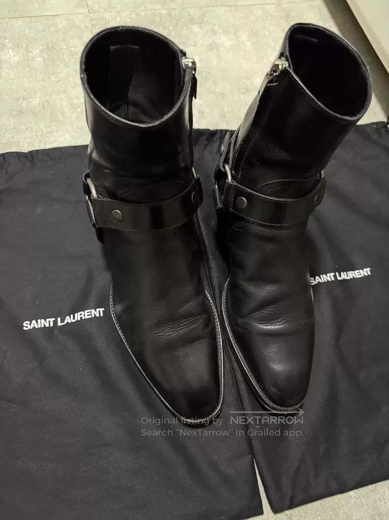 Saint Laurent Paris Saint Laurent Paris Chelsea boots with side buckle i Size US 6 / EU 39 - 3 Thumbnail