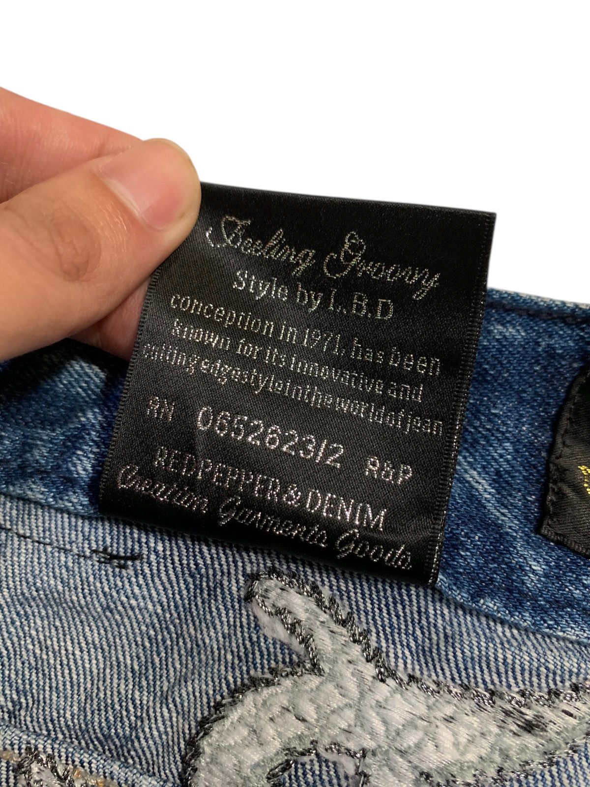 Tornado Mart RED PEPPER PUNK FADED & RUSTY JAPANESE DISTRESSED DENIM Size US 34 / EU 50 - 20 Thumbnail