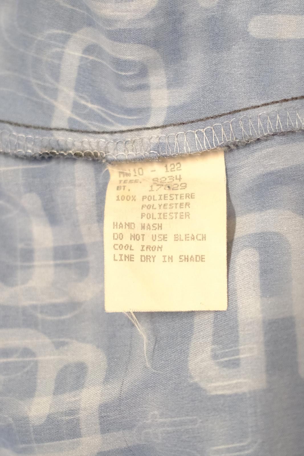 Other 00's Moschino Jeans Text Script Long Sleeve Button-Up Size L / US 10 / IT 46 - 7 Thumbnail