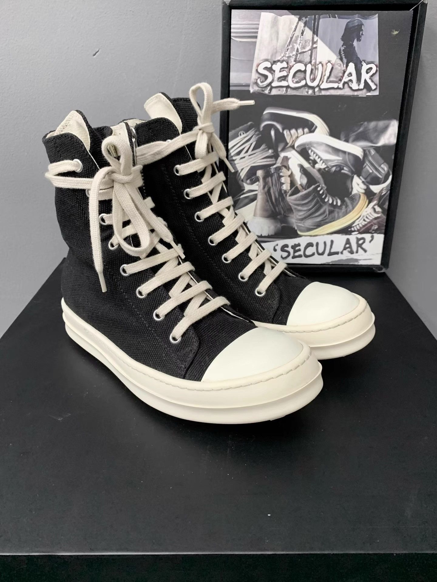 Rick Owens Rick Owens Drkshdw Big Converse K34 Size US 7 / IT 37 - 3 Thumbnail