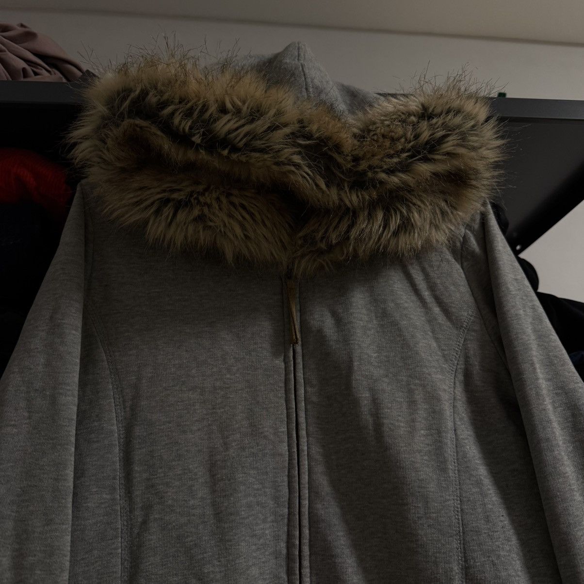 If Six Was Nine Vintage Style Avant Garde Zip Hoodie Faux Fur Size M / US 6-8 / IT 42-44 - 3 Thumbnail
