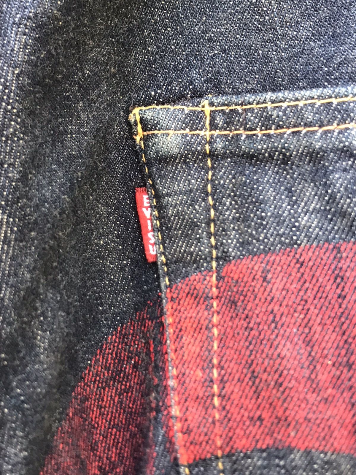 Evisu 🔥Rare Vintage Evisu Red Daicock Selvedge loose Denim-W 33 Size US 33 - 11 Thumbnail