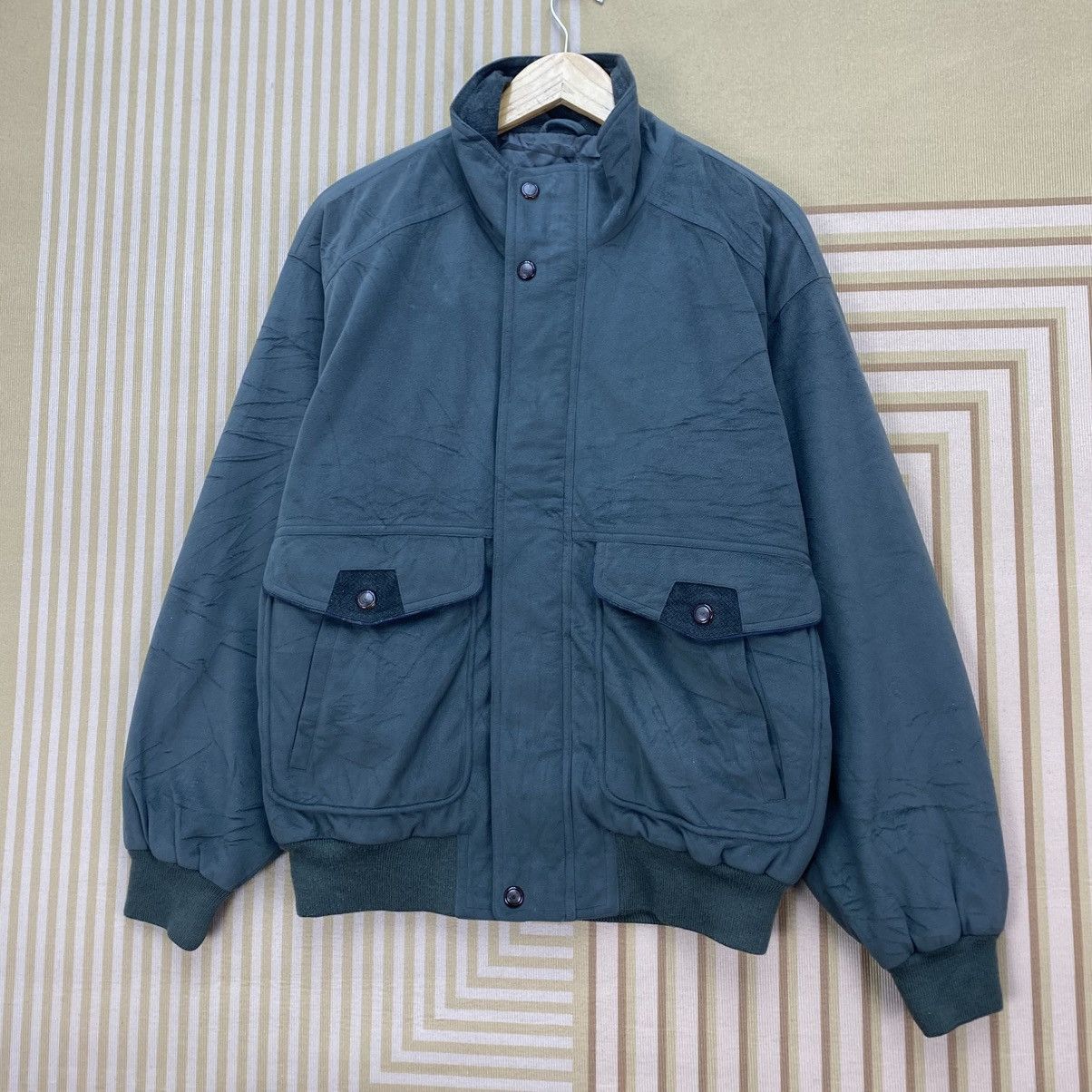 Gianni Valentino 🫶Vintage Giani Valentino Bomber Dual Giant Pocket Size US L / EU 52-54 / 3 - 2 Thumbnail