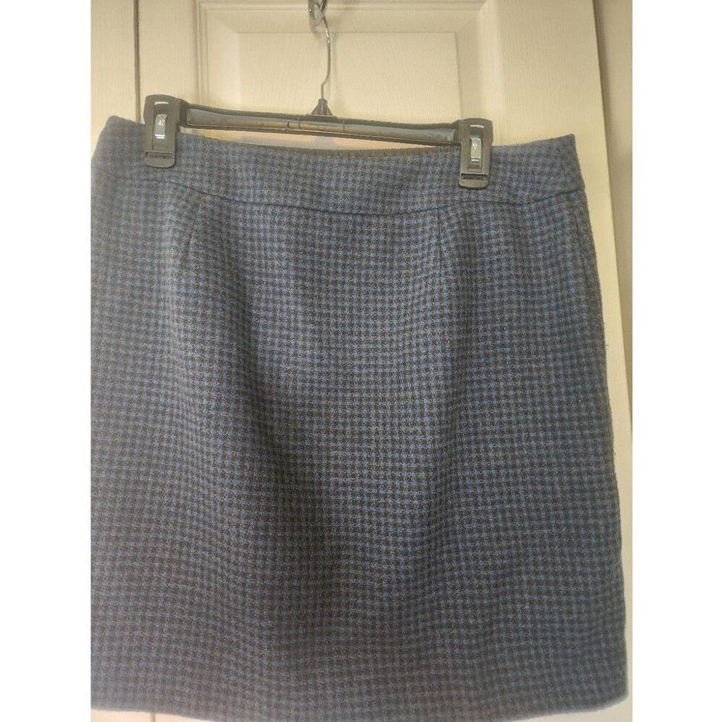 Loft Loft Blue and Black Skirt Size 30" / US 8 / IT 44 - 4 Thumbnail