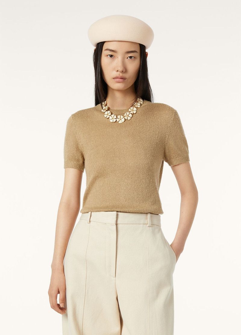 Loro Piana o1srvl11e0526 FAO9856 Brolo Crewneck Sweater Light Brown Size S / US 4 / IT 40 - 4 Thumbnail