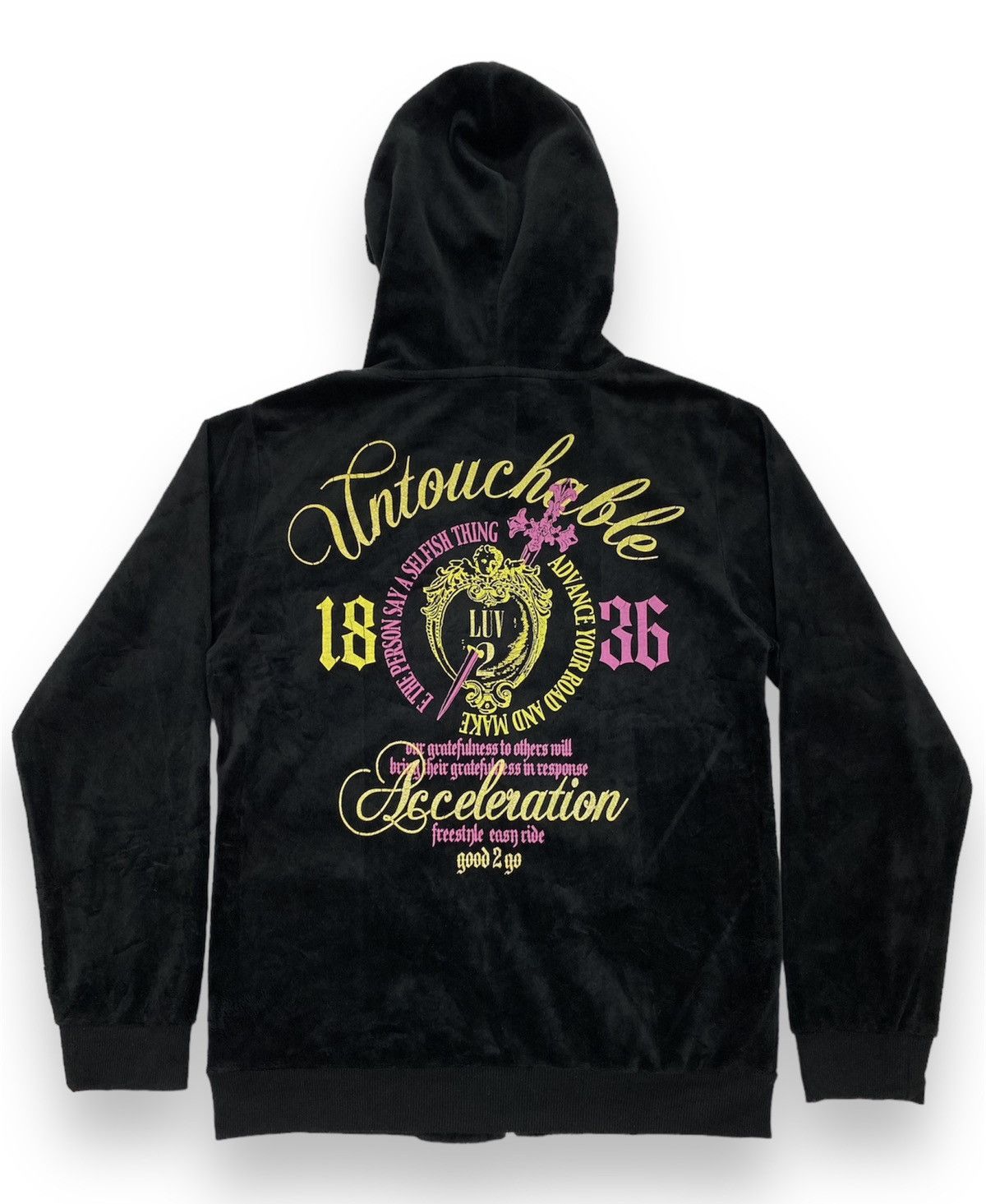 Japanese Brand Beaumere Aristocratic Velvet Fleece Hoodie Size US S / EU 44-46 / 1 - 1 Thumbnail