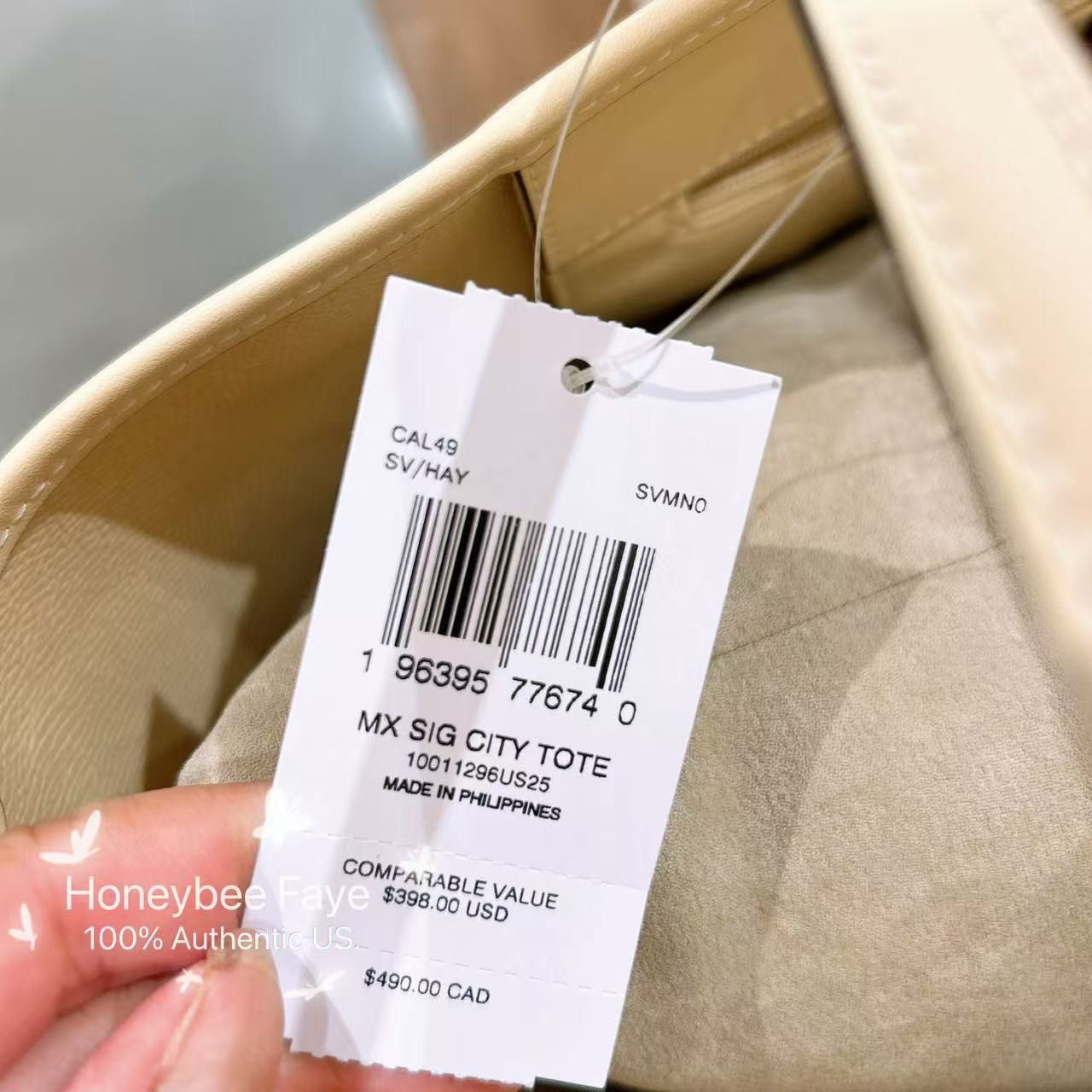 Coach City Tote Bag In Signature Canvas CAL49 Size ONE SIZE - 6 Thumbnail