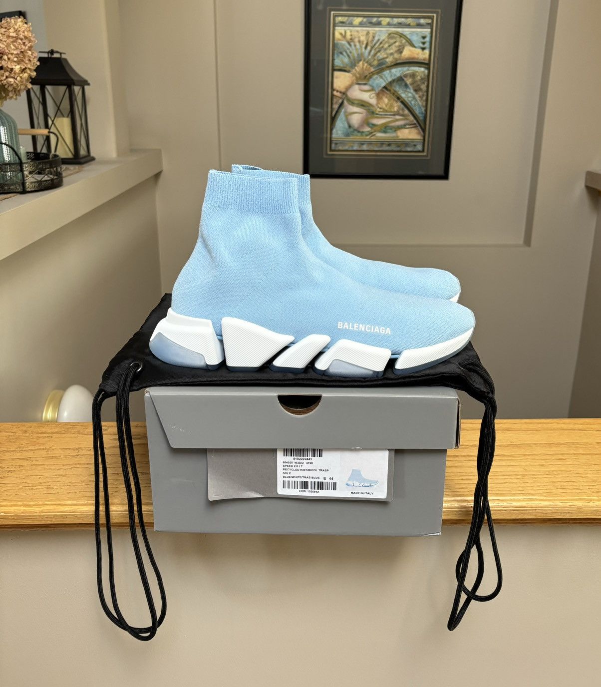 Balenciaga Balenciaga Baby Blue 2.0 Speed Runners Size US 11 / EU 44 - 1 Thumbnail