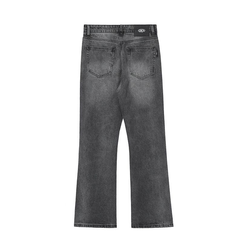 Japanese Brand × Jean High street washed stitching cargo flared wide-leg jeans Size US 32 / EU 48 - 3 Thumbnail