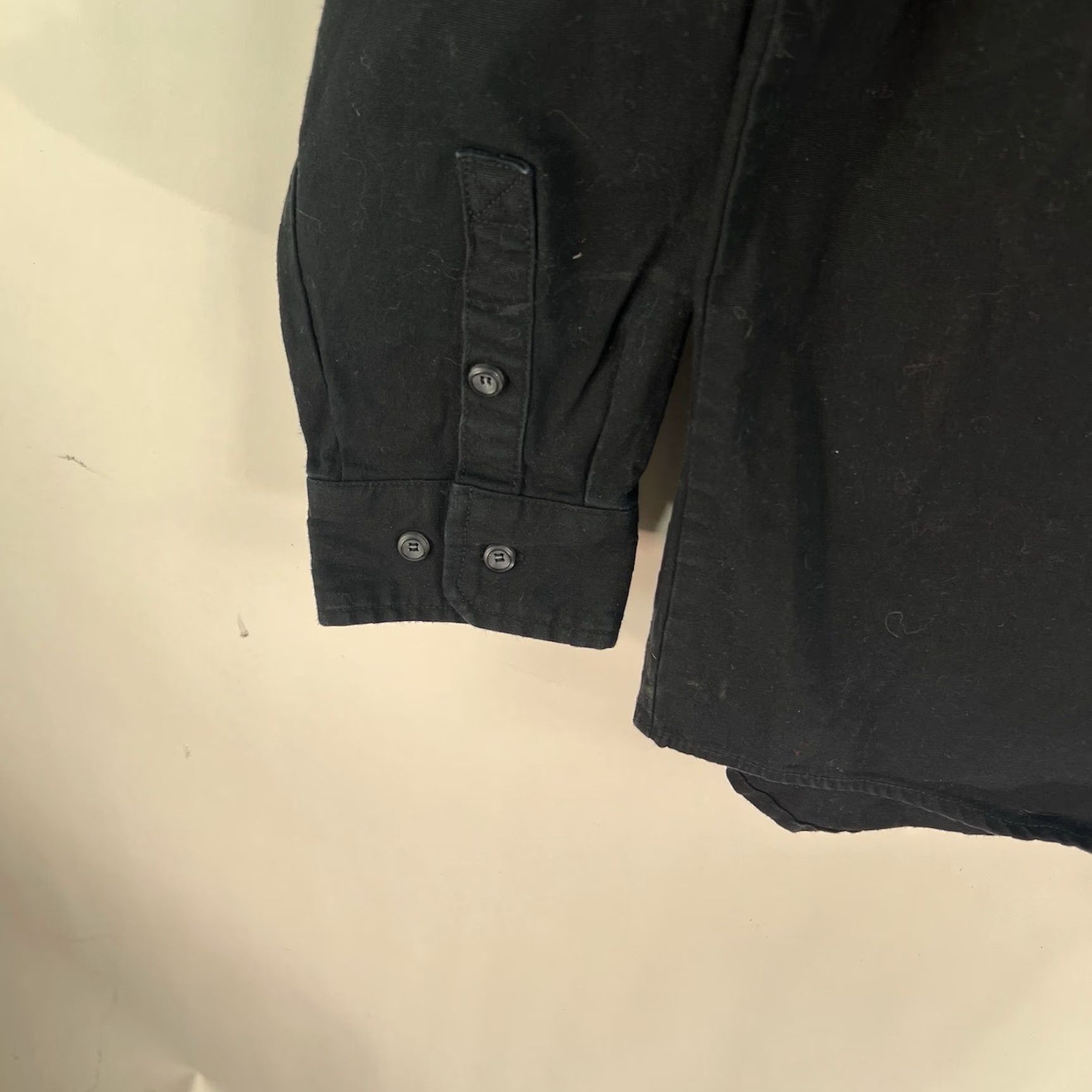 Vintage VINTAGE ELEMENTS Heavyweight Button-Up Shirt Men 2XL Long Sleeve Black Casual Outdoor Size US XXL / EU 58 / 5 - 4 Thumbnail